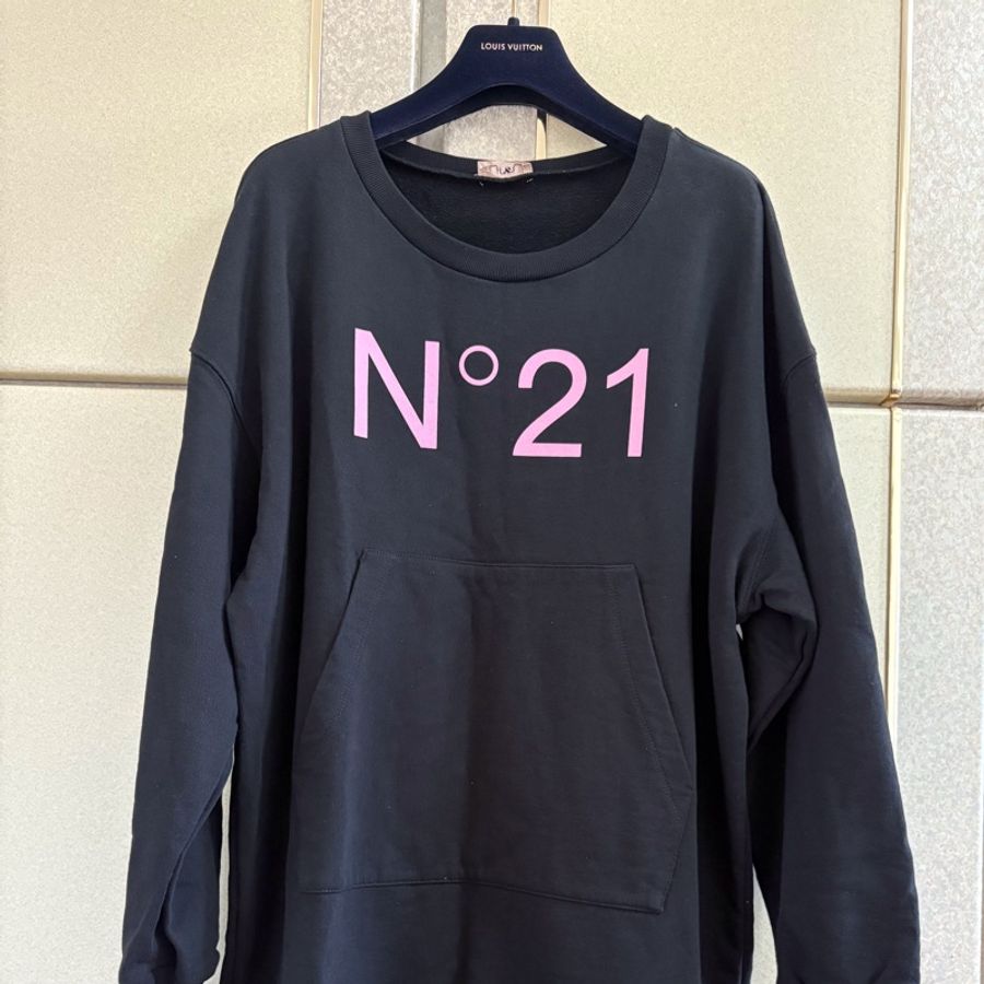 57)N°21 義大利正品黑色柔軟棉質洋裝 寬鬆版S-XL皆可穿 93成新-4