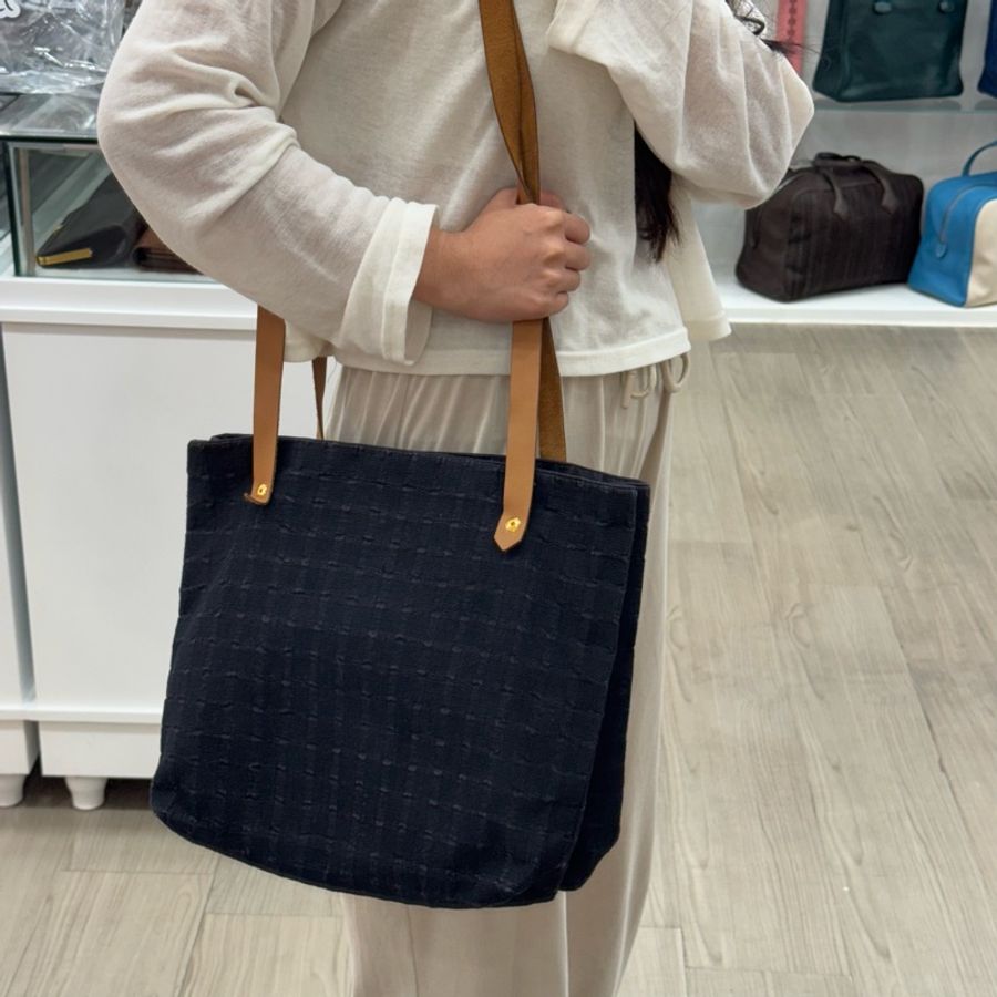 Hermès 斜背雙子星牛仔布包-2