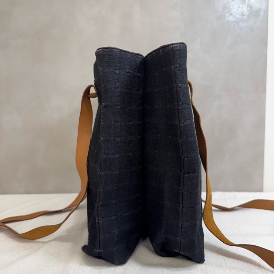 Hermès 斜背雙子星牛仔布包-5