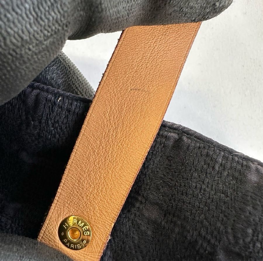Hermès 斜背雙子星牛仔布包-12