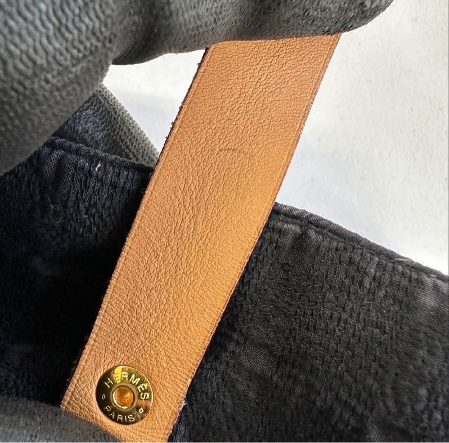 Hermès 斜背雙子星牛仔布包-20