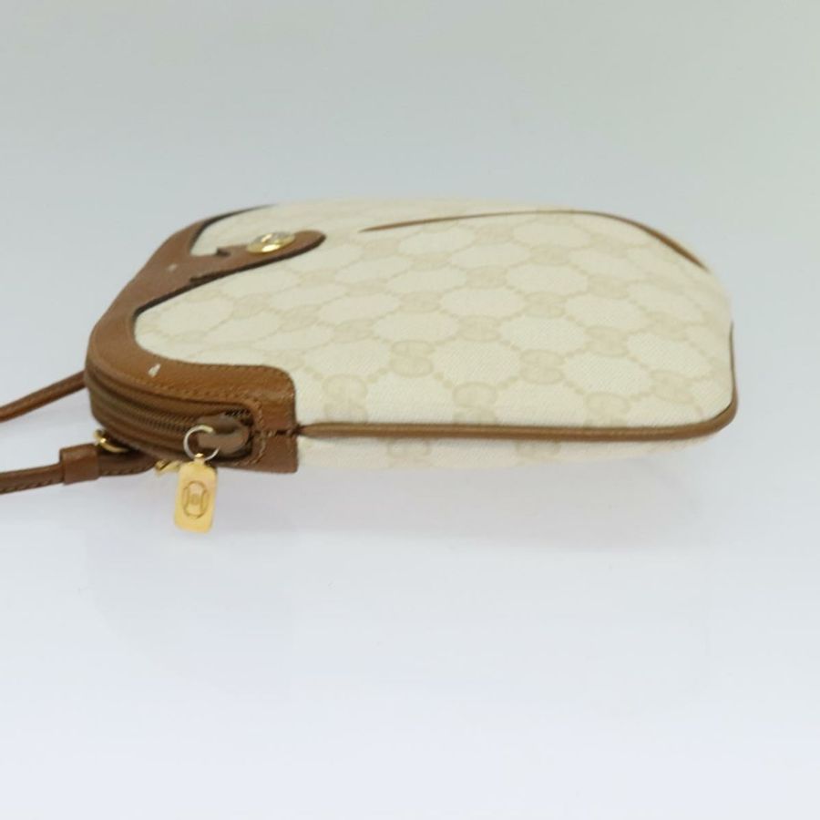 【日本直送】GUCCI GG Supreme 單肩包 PVC 白色 金色 904 02 047 正品 BA3348-3