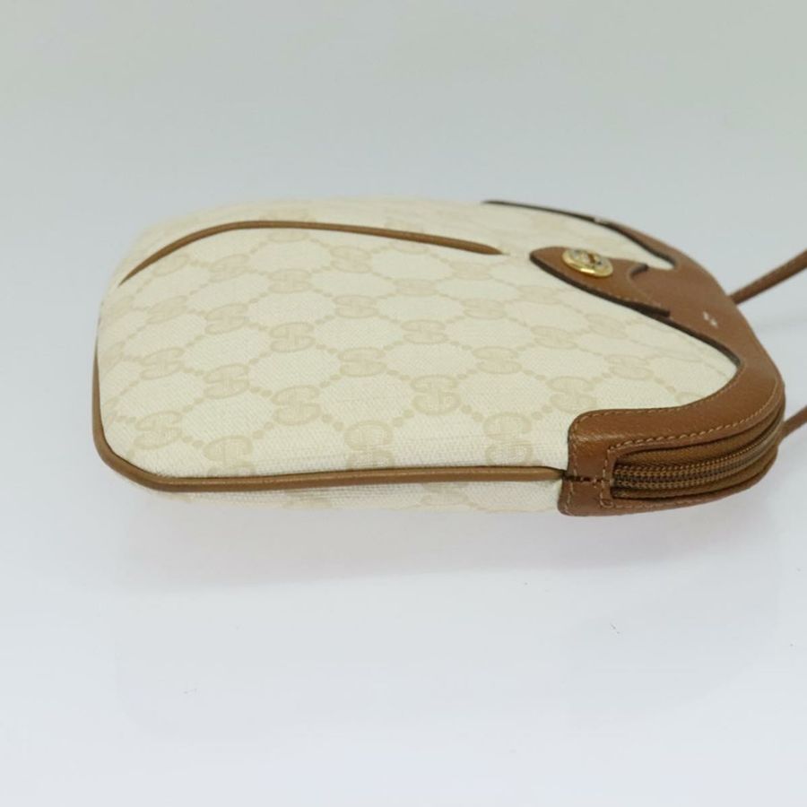 【日本直送】GUCCI GG Supreme 單肩包 PVC 白色 金色 904 02 047 正品 BA3348-4