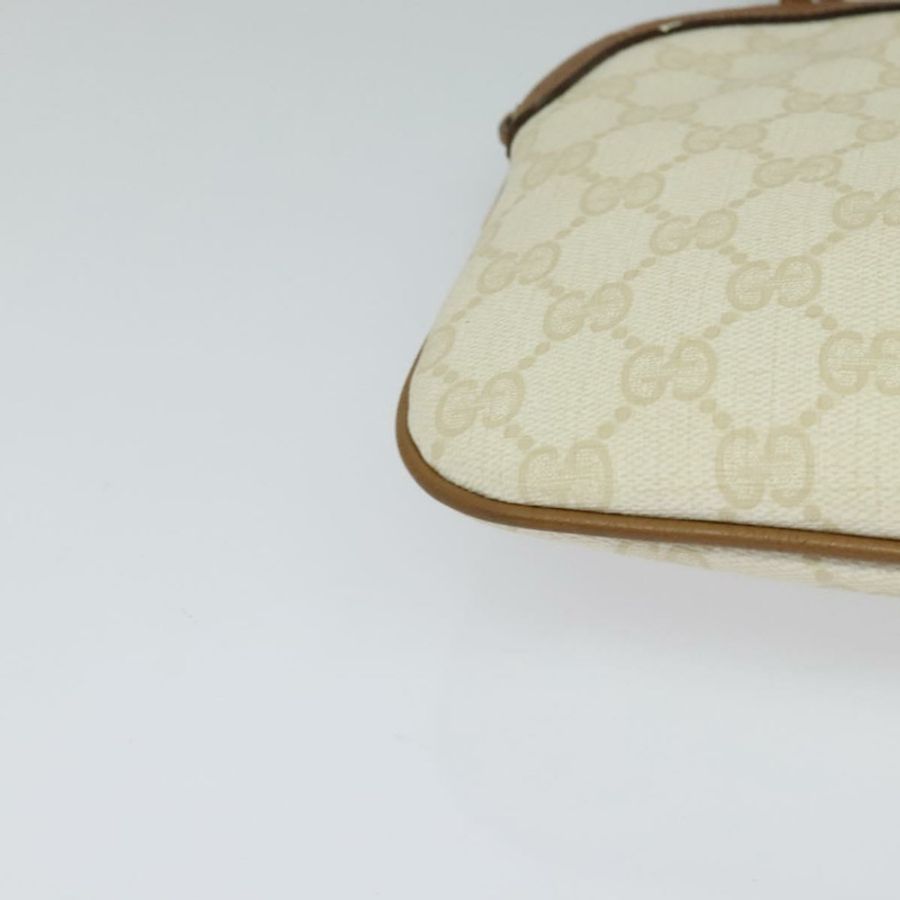 【日本直送】GUCCI GG Supreme 單肩包 PVC 白色 金色 904 02 047 正品 BA3348-9