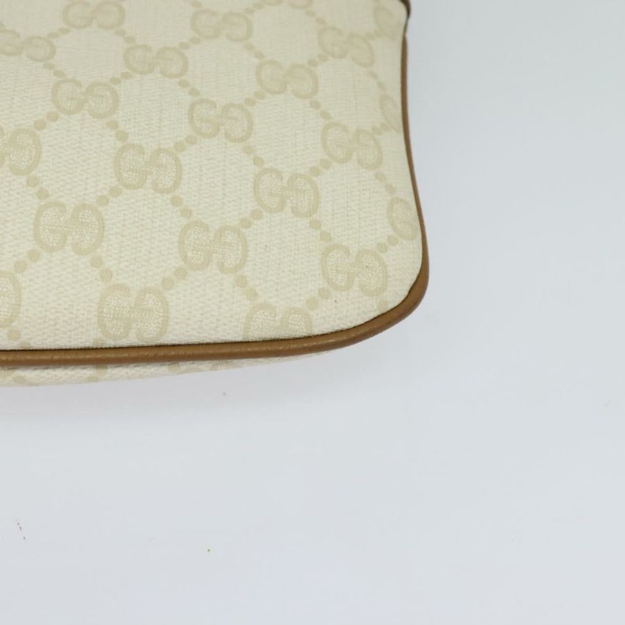【日本直送】GUCCI GG Supreme 單肩包 PVC 白色 金色 904 02 047 正品 BA3348-10