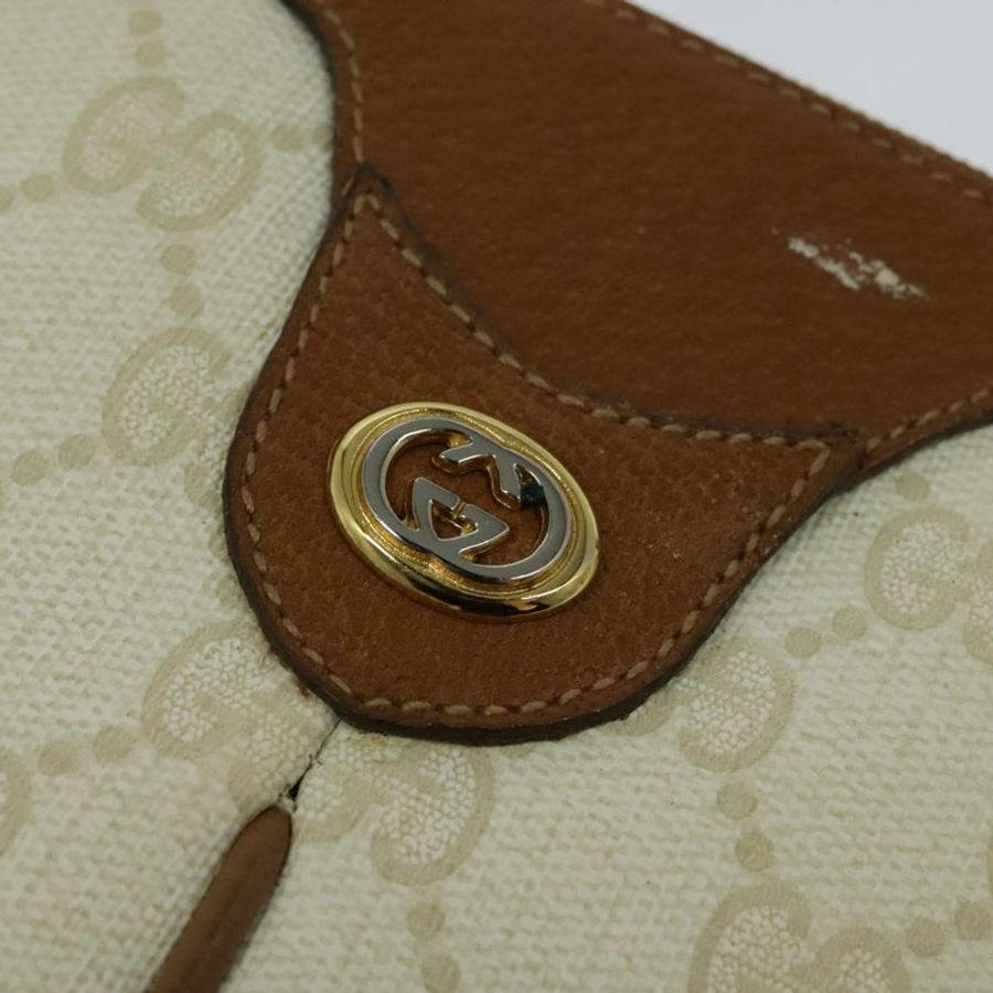 【日本直送】GUCCI GG Supreme 單肩包 PVC 白色 金色 904 02 047 正品 BA3348-13