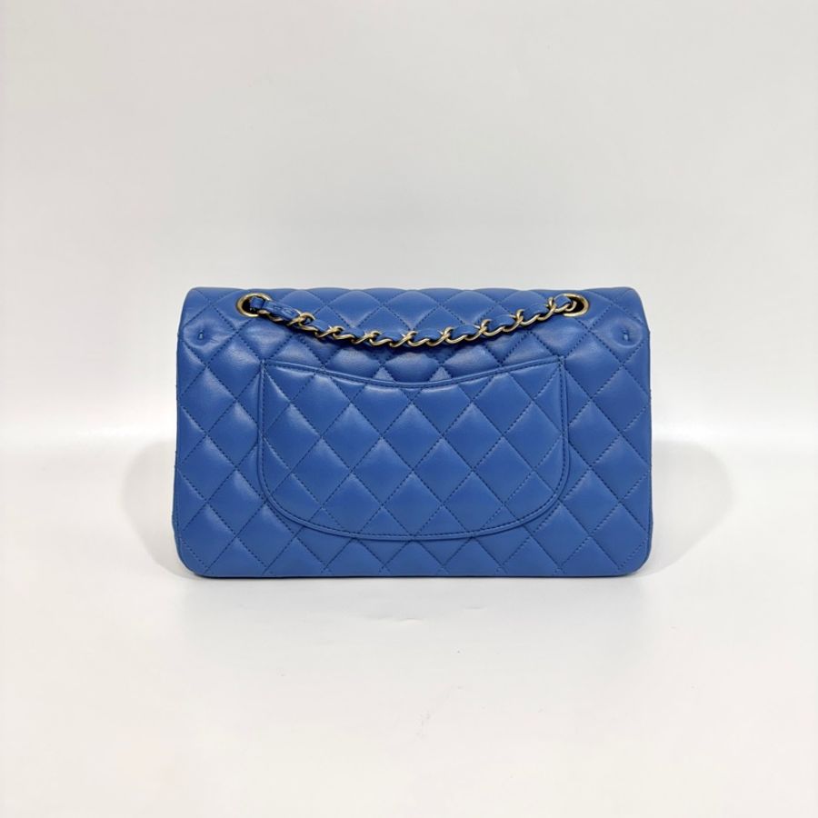 Chanel天空藍金釦羊皮COCO 25CM A01112-3