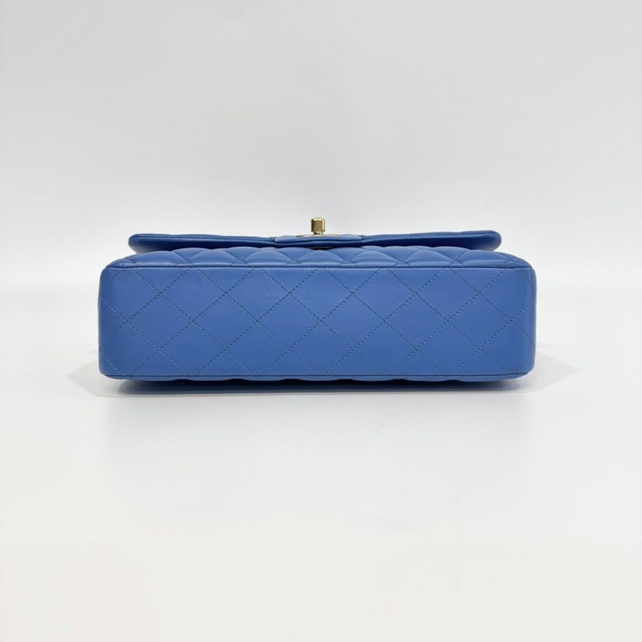 Chanel天空藍金釦羊皮COCO 25CM A01112-4