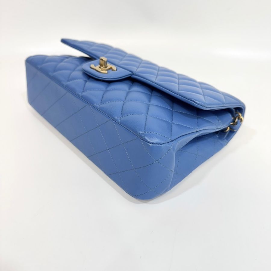 Chanel天空藍金釦羊皮COCO 25CM A01112-9