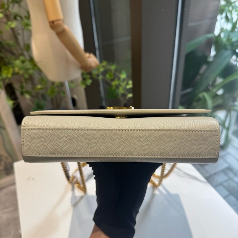 YSL 白金魚子醬鏈條包kate小號 尺寸約20 X 12.5 X 5-2