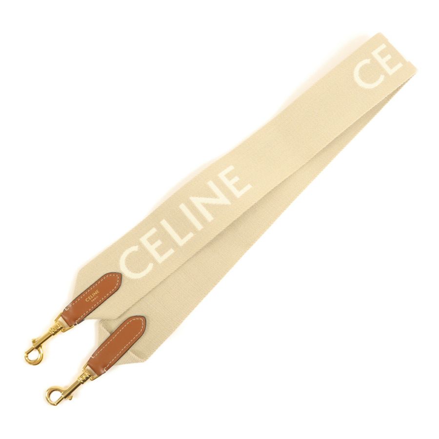 CELINE 【激減優惠】帆布Strap金扣肩背帶-1
