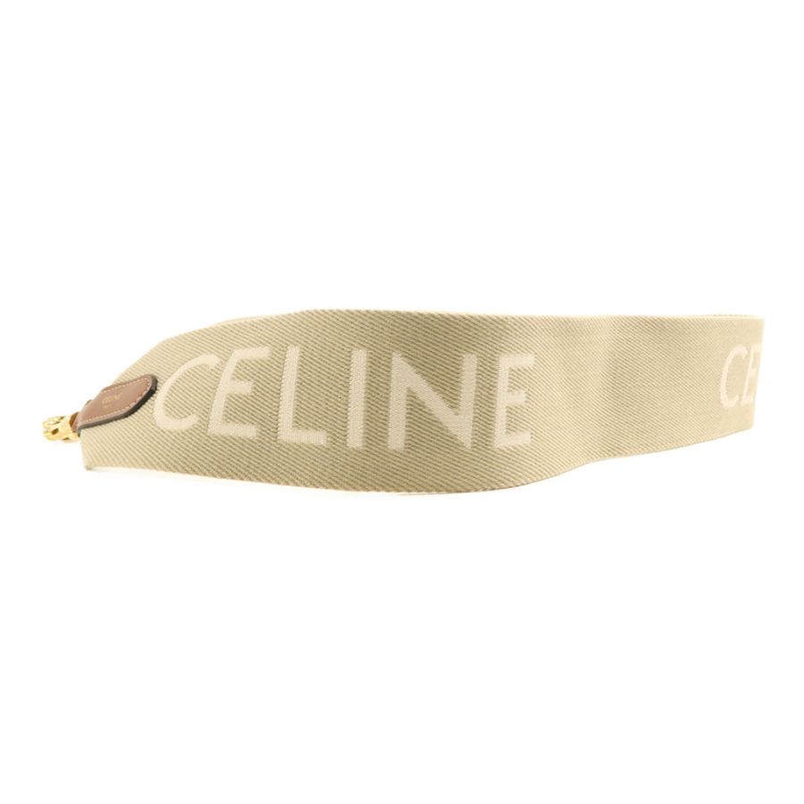 CELINE 【激減優惠】帆布Strap金扣肩背帶-3