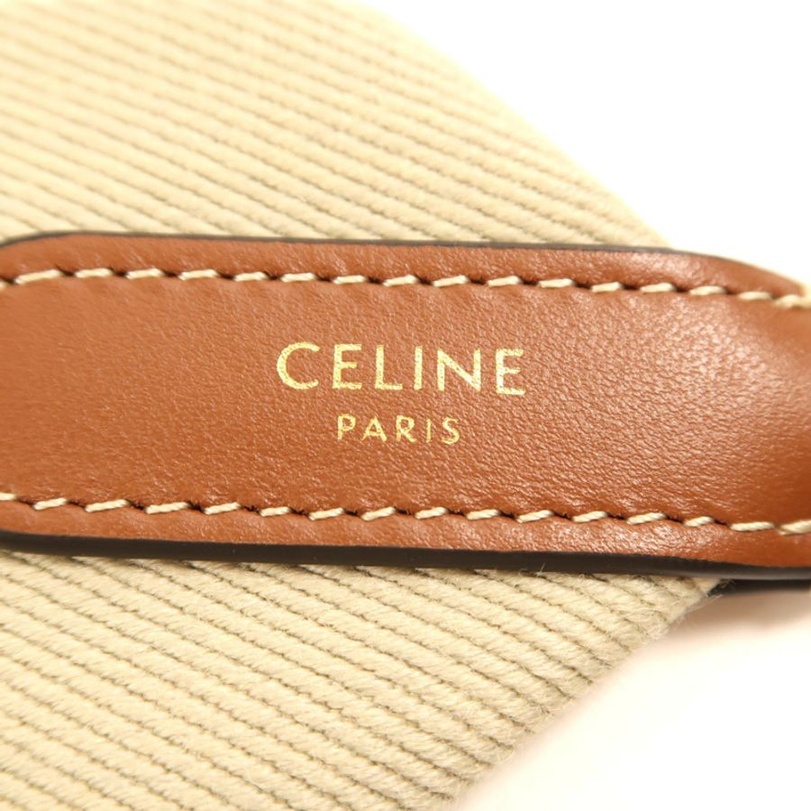 CELINE 【激減優惠】帆布Strap金扣肩背帶-7