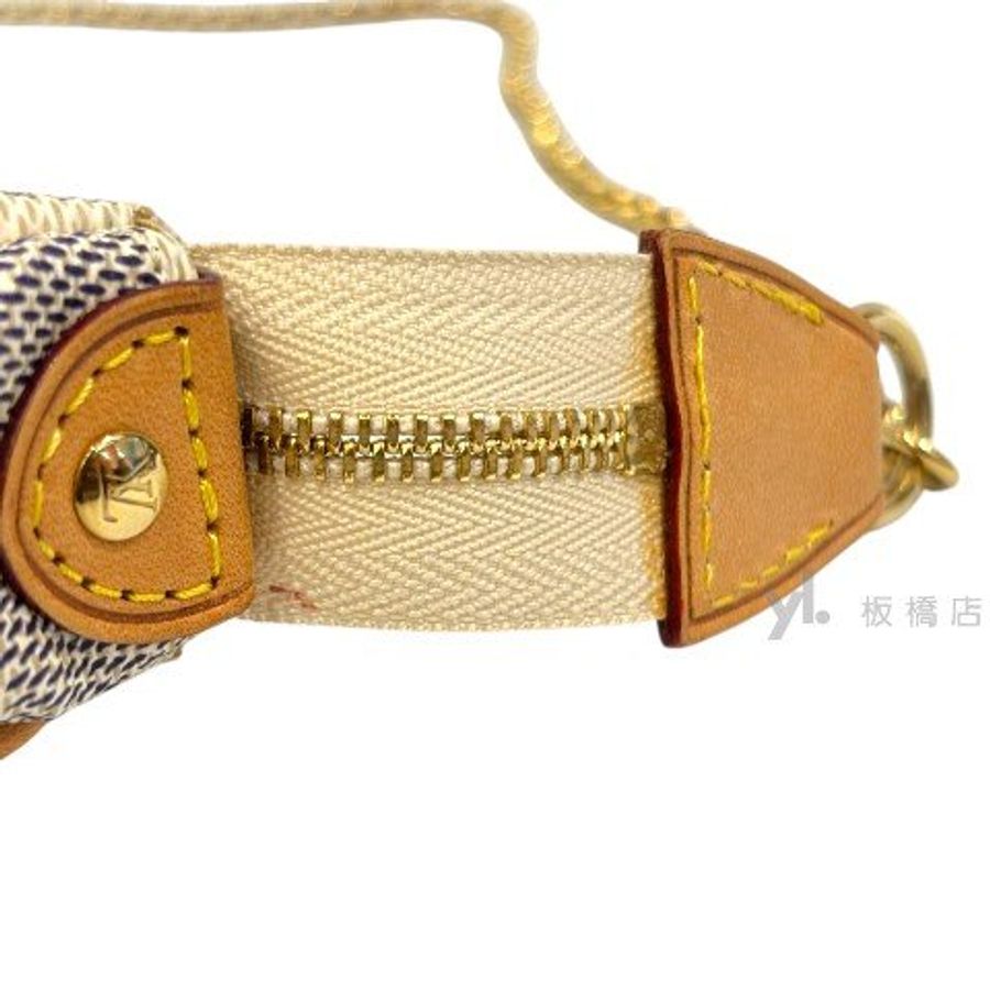 LV Damier白色棋盤格鍊帶肩背包 N55214-8