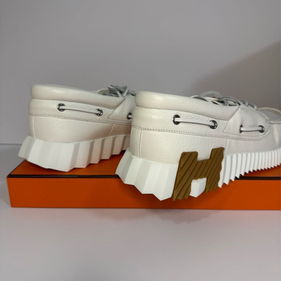 HERMES 全新全皮休閒鞋 42.5 號 僅穿過2-3次 比專櫃便宜-1