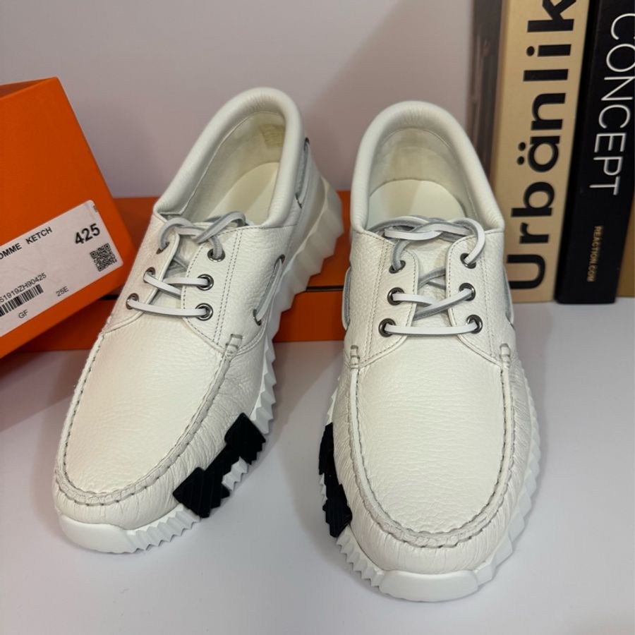 HERMES 全新全皮休閒鞋 42.5 號 僅穿過2-3次 比專櫃便宜-3