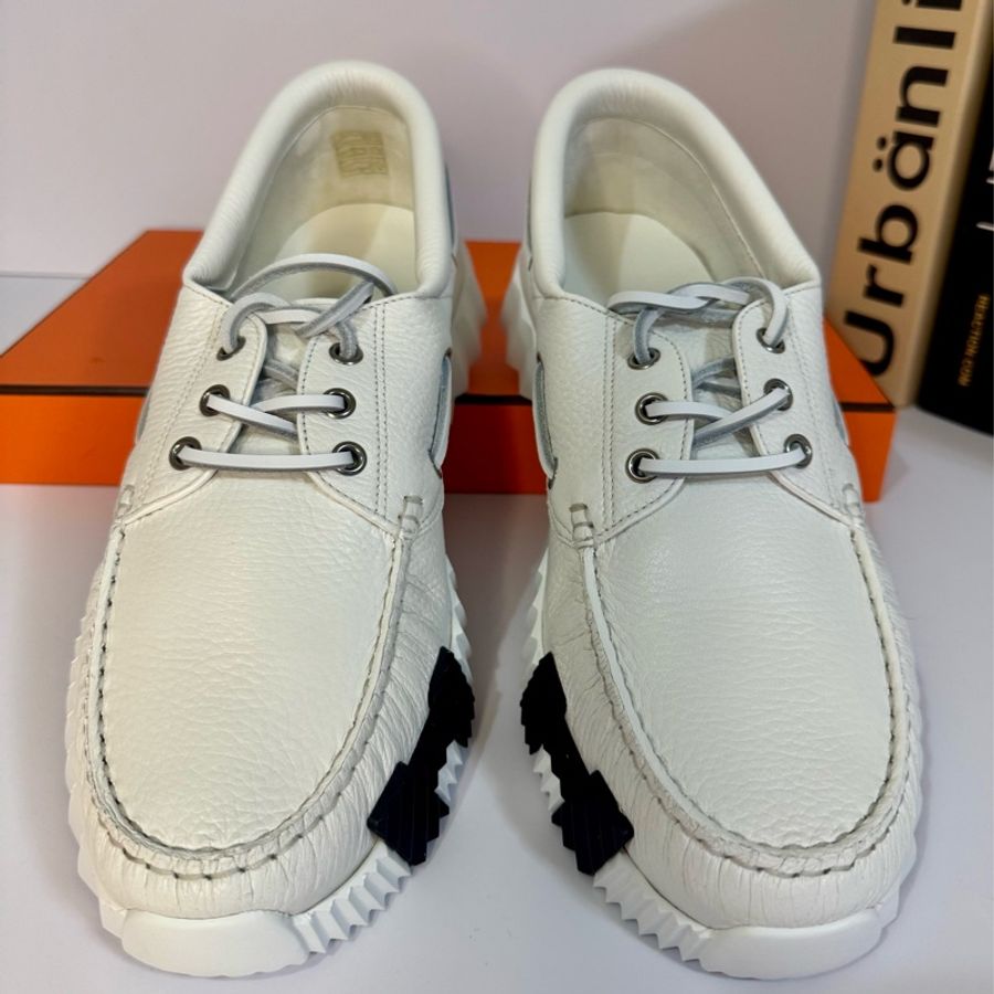 HERMES 全新全皮休閒鞋 42.5 號 僅穿過2-3次 比專櫃便宜-19