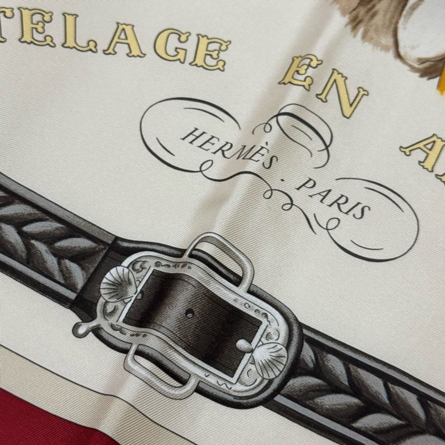 HERMES 愛馬仕 新款弩士牽引馬具 90*90 全新離櫃品 2025年新款-17