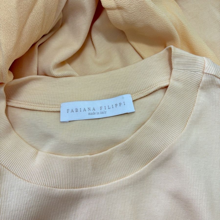 3)義大利精品Fabiana Filippi 正品拼接設計款上衣 M-L皆可穿-4