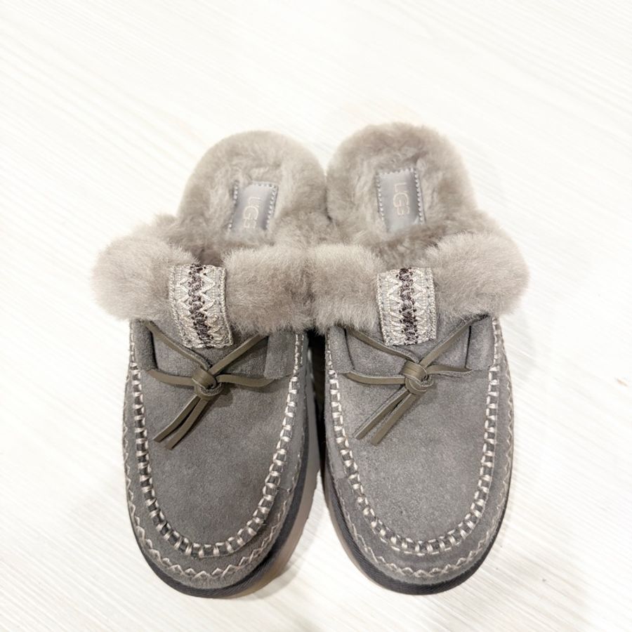UGG Disquette Alpine-穆勒鞋 顏色 雷雲灰 尺寸 US7-6