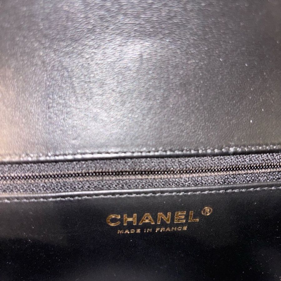 全網最低價🤩Chanel黑金24s大logo菱格紋方胖子斜挎單肩包-21