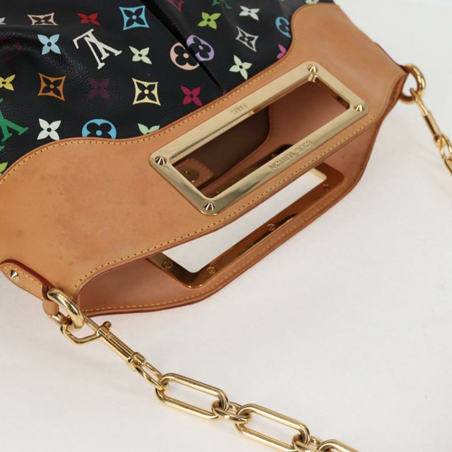 【日本直送】路易威登 Monogram Multicolor Judy MM 兩用包 黑色 M40256 正品 131092V-5