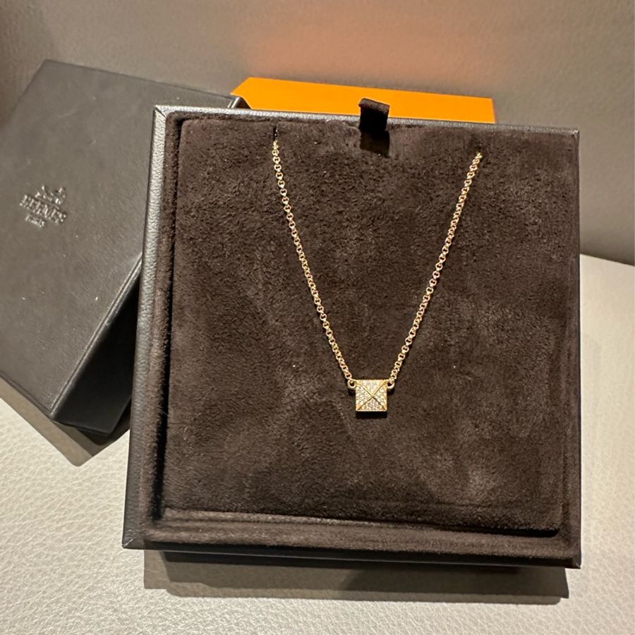 售Hermès Clou d'H鑽石項鍊，小號-1