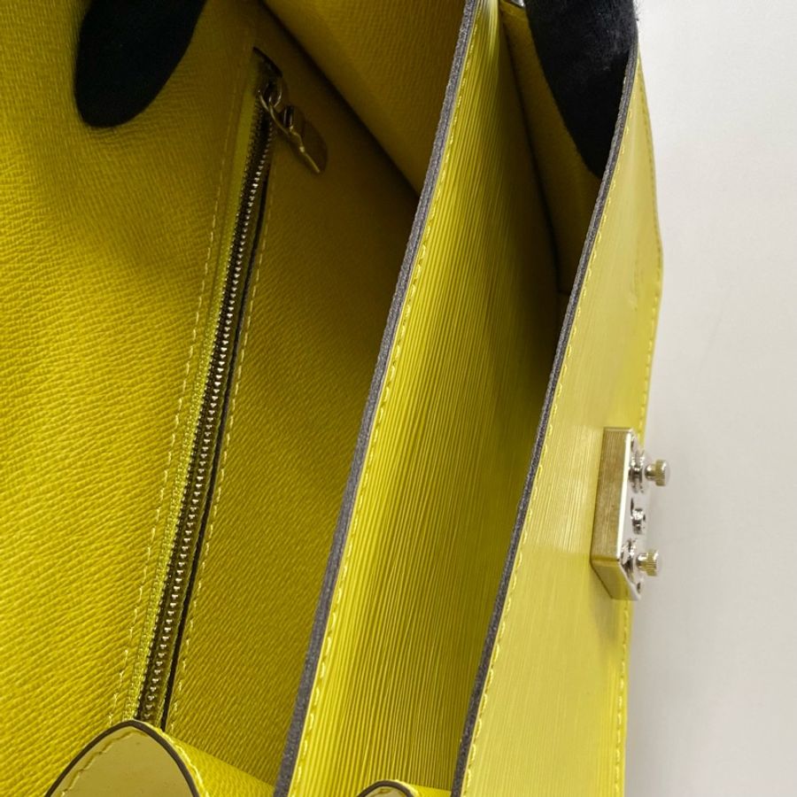 LV monceau bb 檸檬黃 水波紋 肩背 斜肩包 郵差包 M40978-4