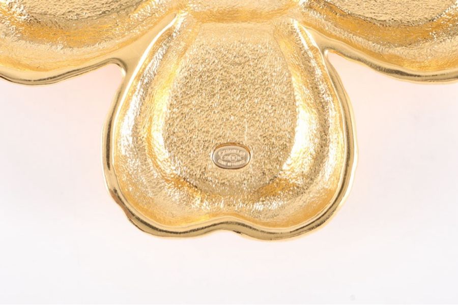 CHANEL(香奈兒) 合金 粉色琺瑯四葉草胸針-5