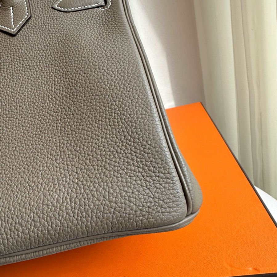 Hermes birkin 30 大象灰 極美-11