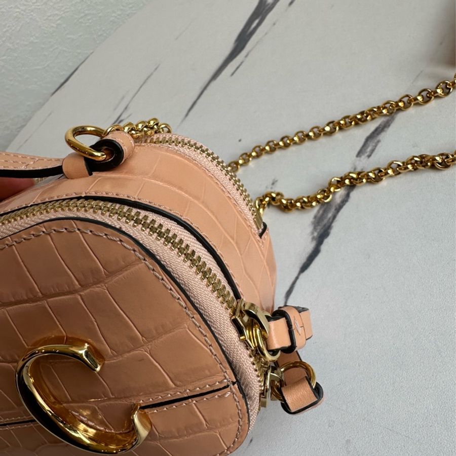 Chloe 鱷魚壓紋斜背包-4