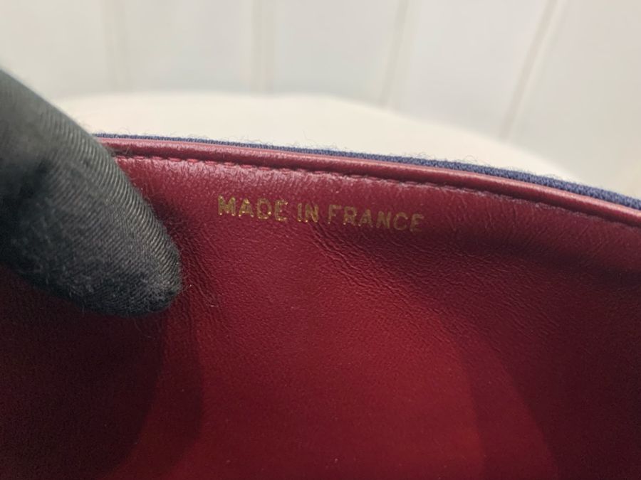 Chanel 香奈兒 中古 深藍色 初代布面CF XB579-38