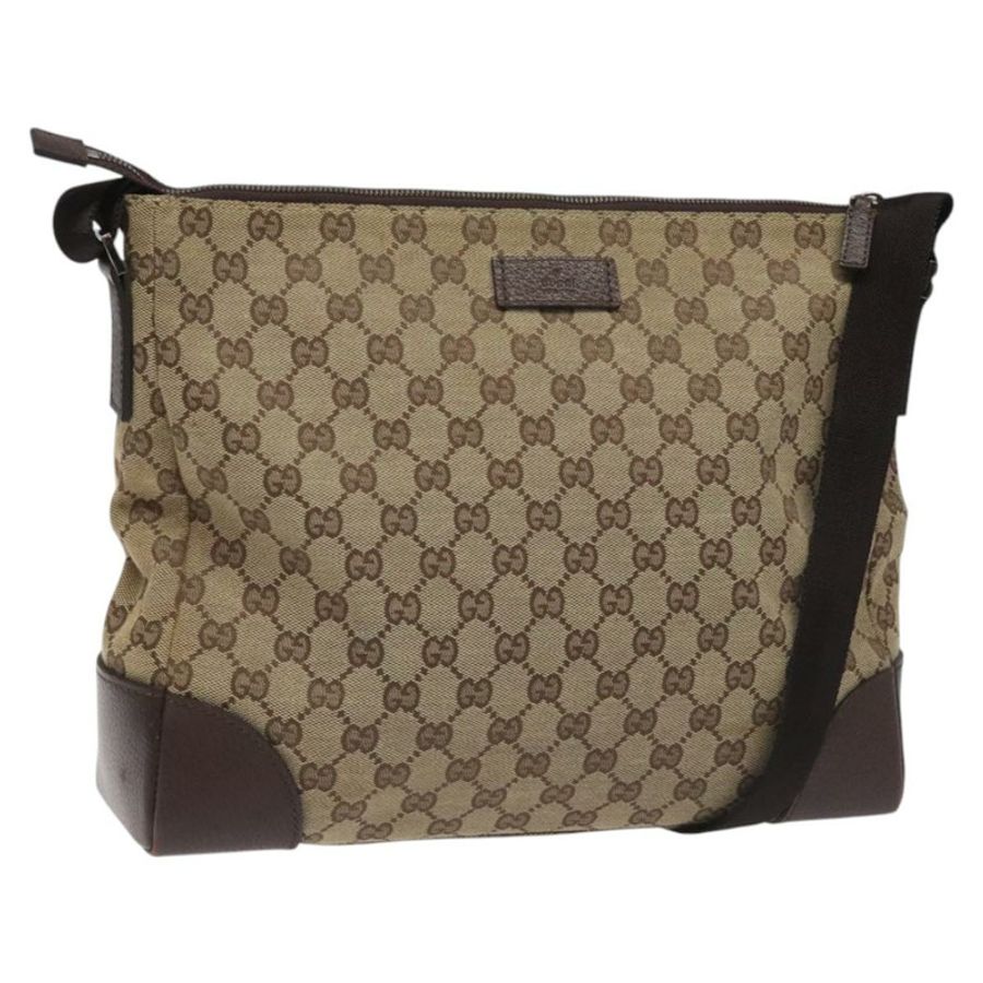 【日本直送】GUCCI GG帆布肩背包 米色 銀色 110054 正品 ep7544-0