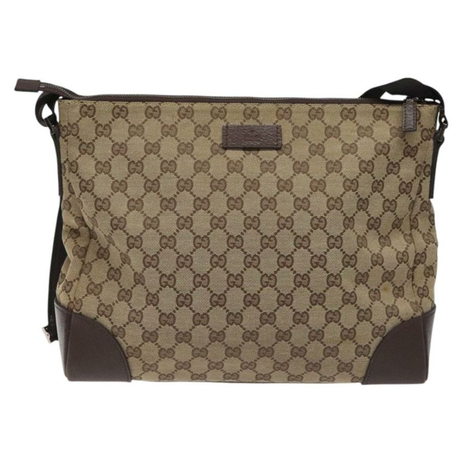【日本直送】GUCCI GG帆布肩背包 米色 銀色 110054 正品 ep7544-1