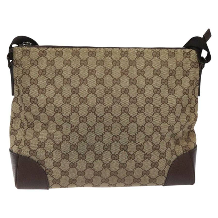 【日本直送】GUCCI GG帆布肩背包 米色 銀色 110054 正品 ep7544-2