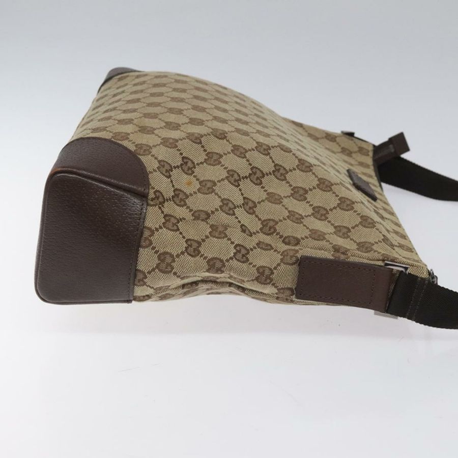 【日本直送】GUCCI GG帆布肩背包 米色 銀色 110054 正品 ep7544-3