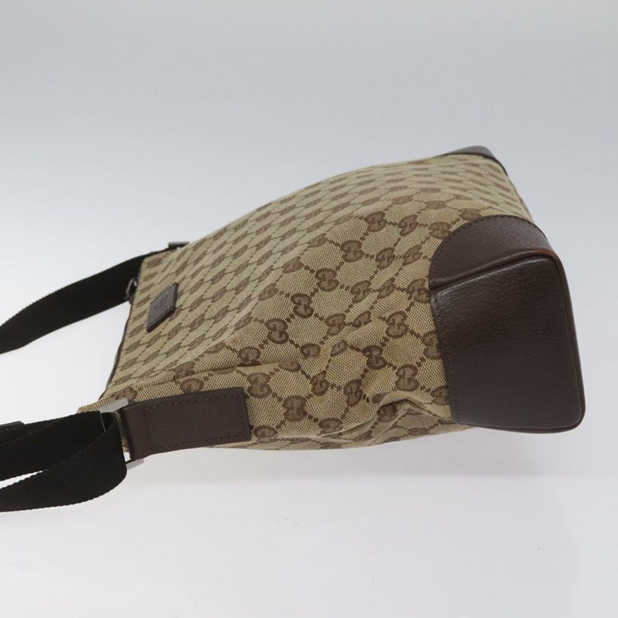 【日本直送】GUCCI GG帆布肩背包 米色 銀色 110054 正品 ep7544-4