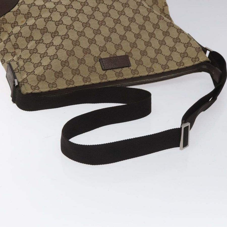 【日本直送】GUCCI GG帆布肩背包 米色 銀色 110054 正品 ep7544-6
