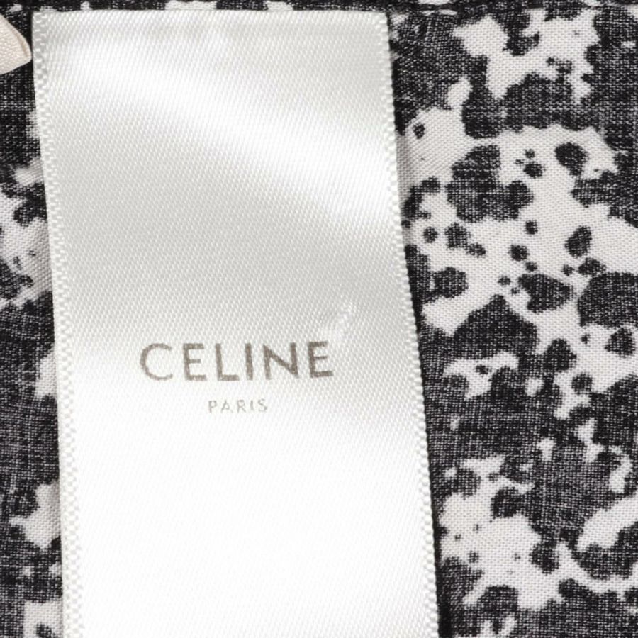 CELINE 印花襯衫 2C028371F 人造絲 黑白配色 42碼 二手 男款-4