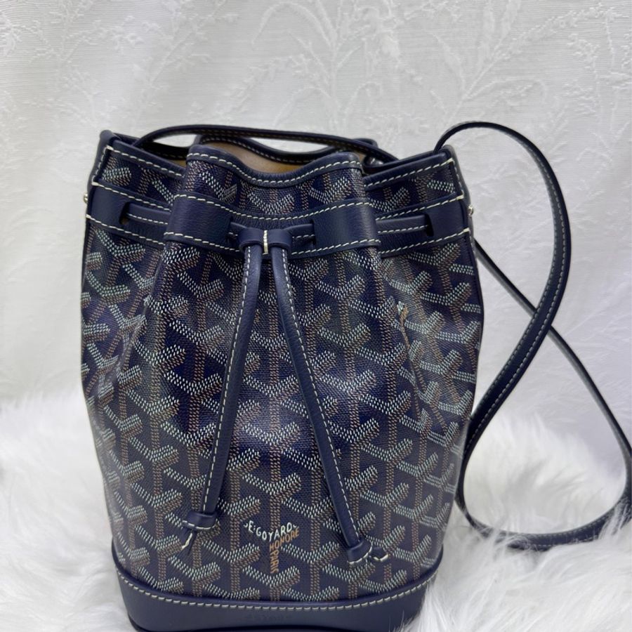 GOYARD sac bellechasse biaude blue marine pm-0