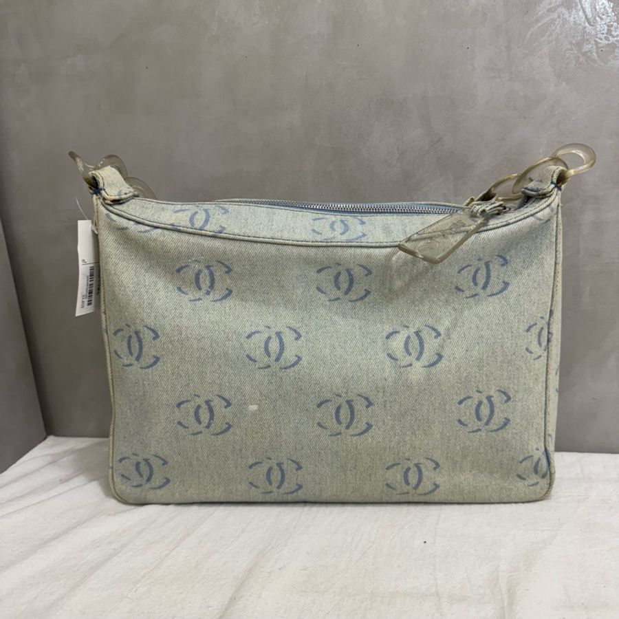 Chanel 牛仔肩包-5