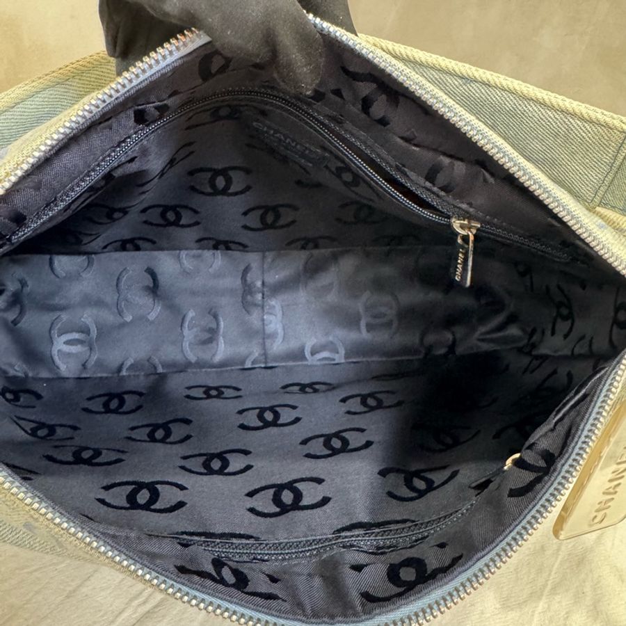 Chanel 牛仔肩包-16