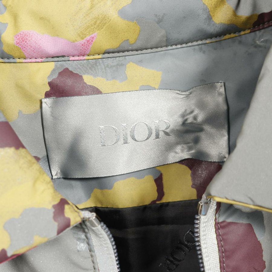 Christian Dior 迷彩反光半拉鍊夾克,聚酯纖維,灰色,男 #46-2