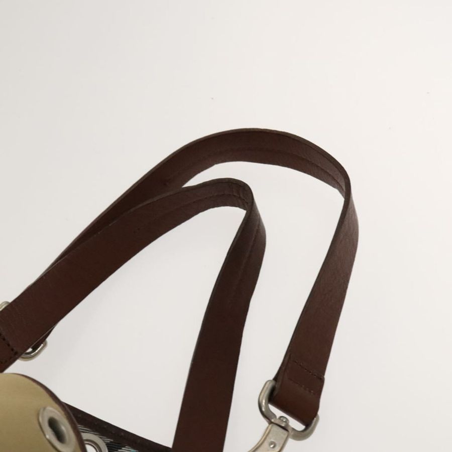 【日本直送】BURBERRY 藍標帆布手提包 米色 銀色 正品 bs27140-7