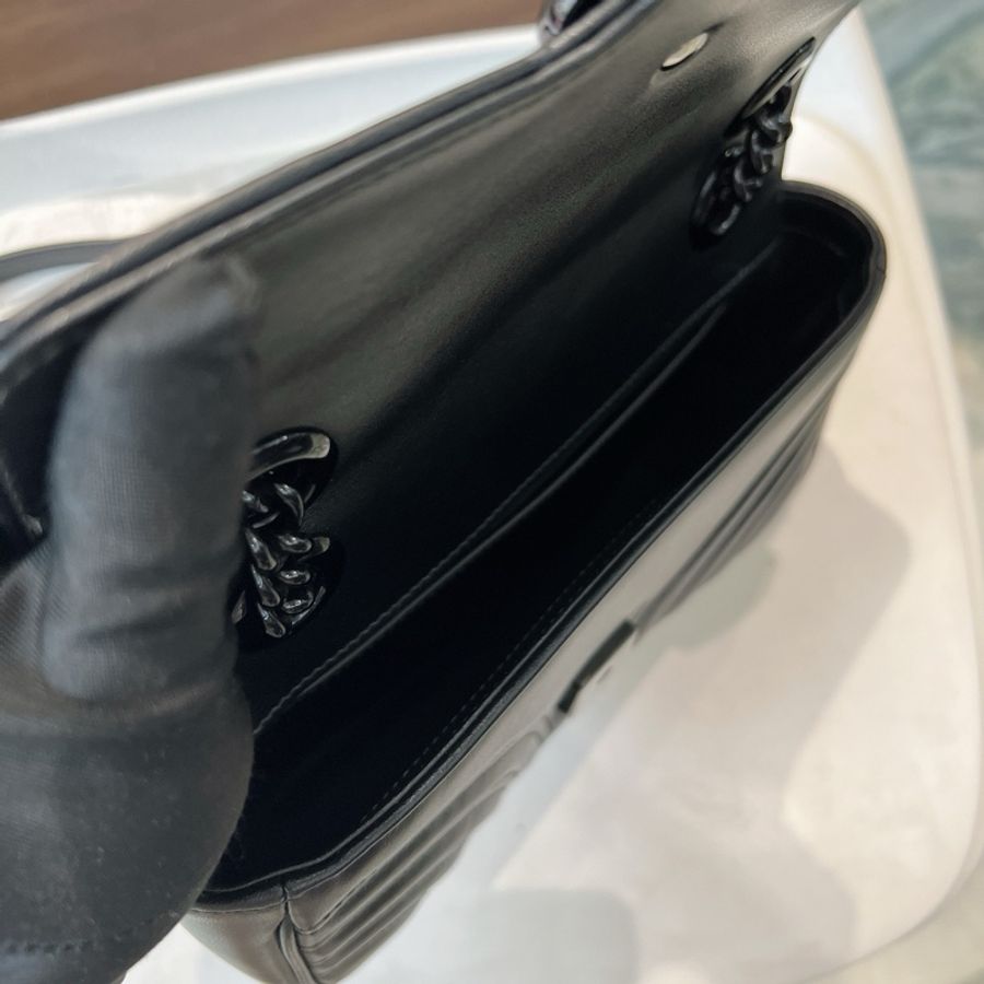 Gucci 古馳 馬蒙 22 全黑-6
