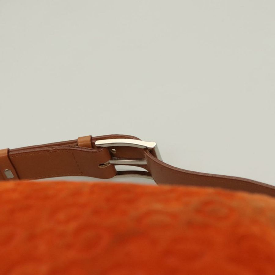 【日本直送】CELINE C Macadam 帆布手提包 絨面革 橙色 銀色 正品 bs27483-7