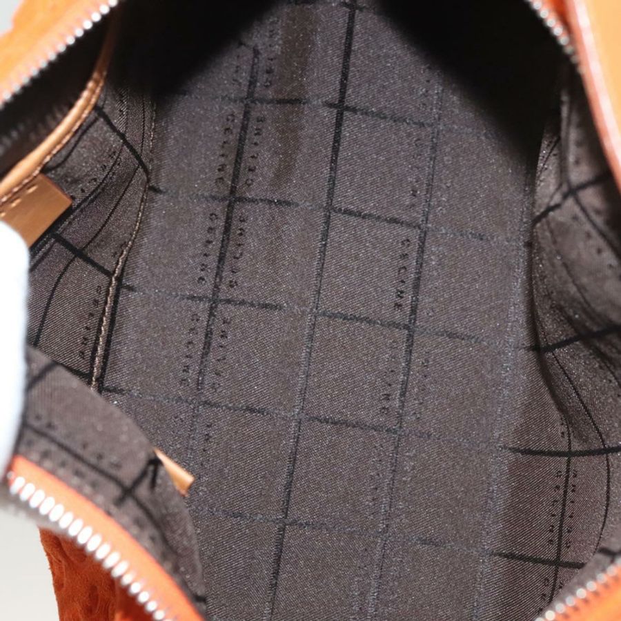 【日本直送】CELINE C Macadam 帆布手提包 絨面革 橙色 銀色 正品 bs27483-10