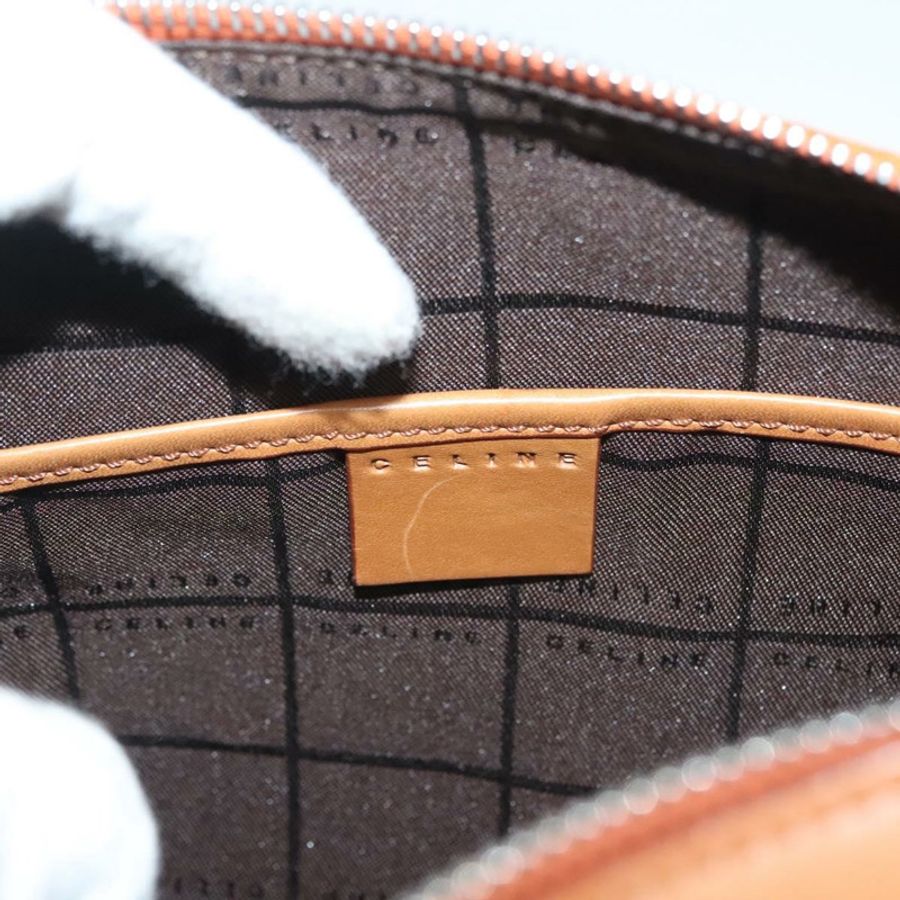 【日本直送】CELINE C Macadam 帆布手提包 絨面革 橙色 銀色 正品 bs27483-16