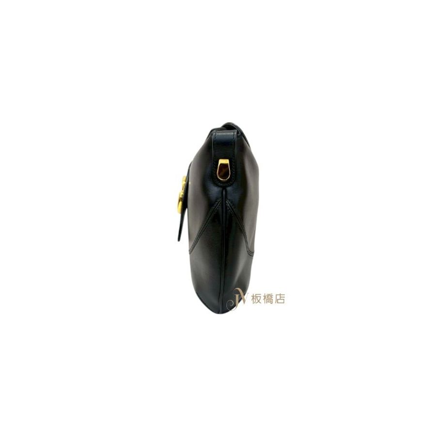 GUCCI包包黑色牛皮金釦雙G大logo馬鞍包 568857-1
