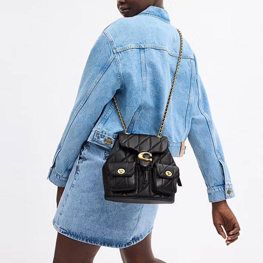 Coach Tabby Backpack With Pillow Quilting 小香風菱格後背包(百貨款)-0